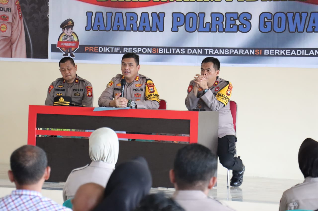 Kumpul Penghuni Asrama Rusun Polres, Ini Pesan Kapolres Gowa