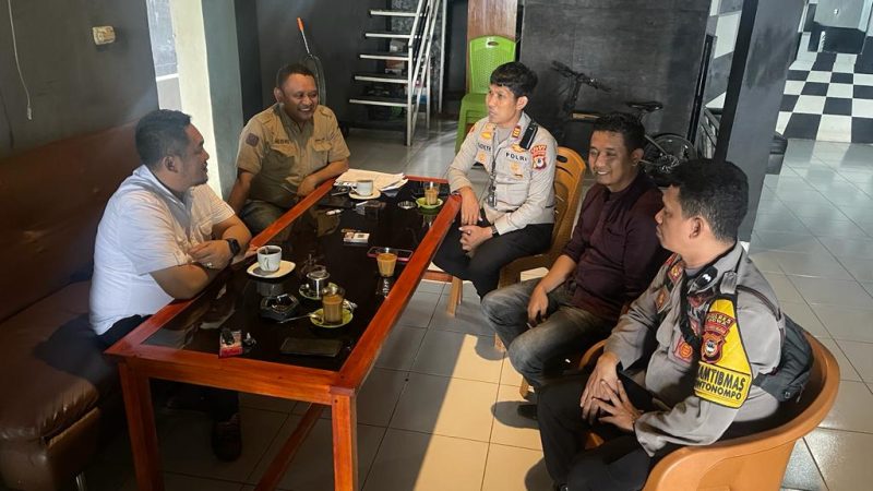 Kapolsek Bontonompo Jalin Silaturahmi Dengan Pimpinan Cabang BRI