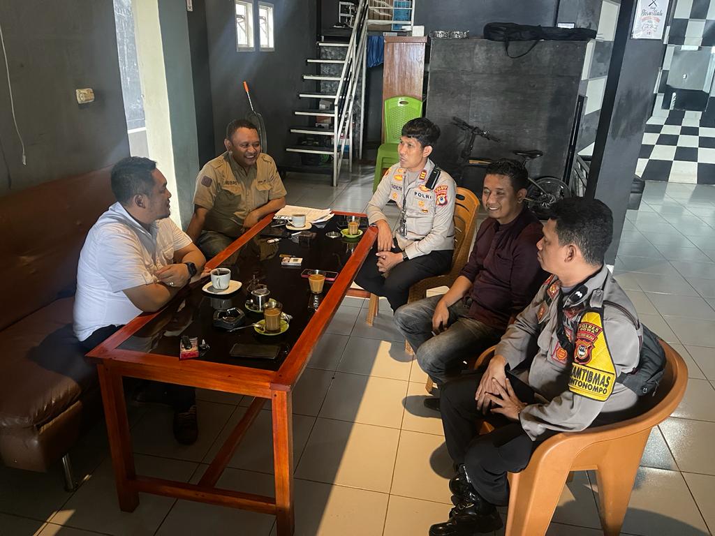 Kapolsek Bontonompo Jalin Silaturahmi Dengan Pimpinan Cabang BRI