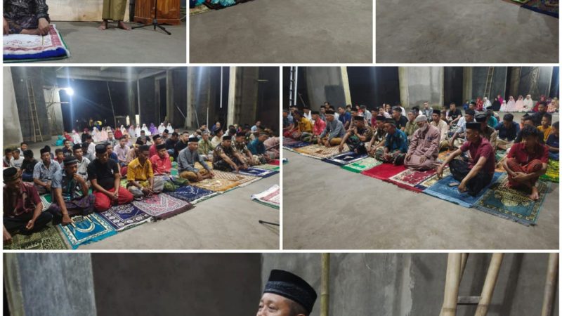 Bentuk Masyarakat Desa Tanabangka yang Begitu Bangga Melakukan Sholat Di Mesjid Baru