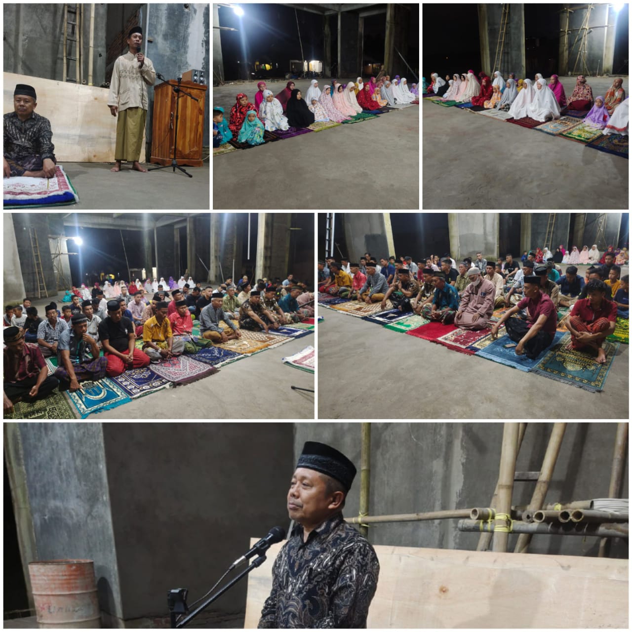 Bentuk Masyarakat Desa Tanabangka yang Begitu Bangga Melakukan Sholat Di Mesjid Baru