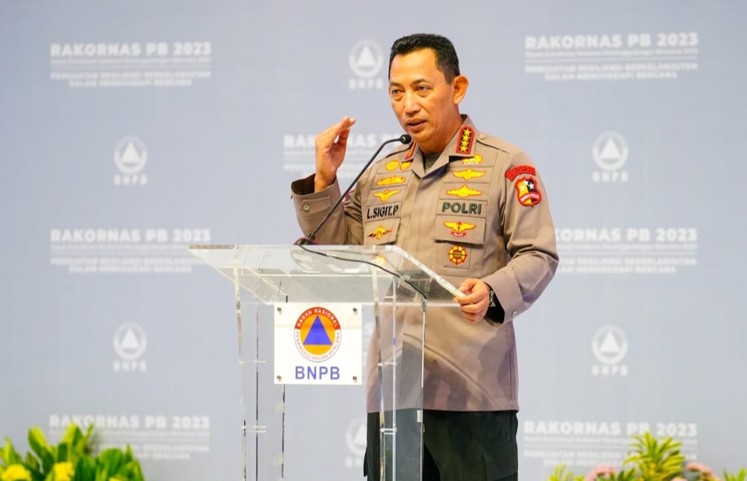 Di Rakornas BNPB, Kapolri Bicara Langkah Konkret Manajemen Risiko Bencana