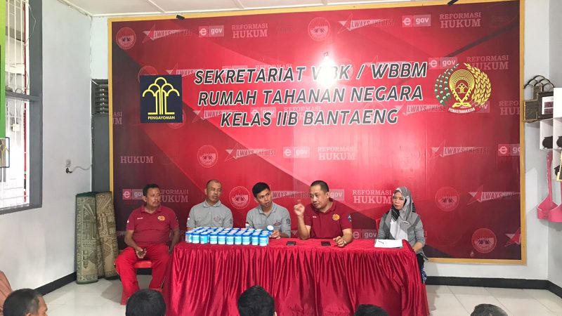 Tekad Kuat ZERO HALINAR, Rutan Bantaeng Gelar Tes Urin Secara Acak