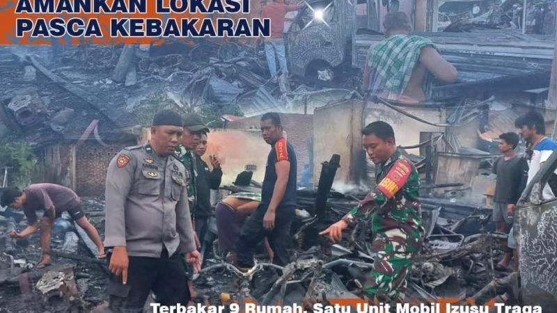 Kebakaran Melanda Kompleks Pasar Waetuo, Kerugian Material Mencapai Milyar Rupiah