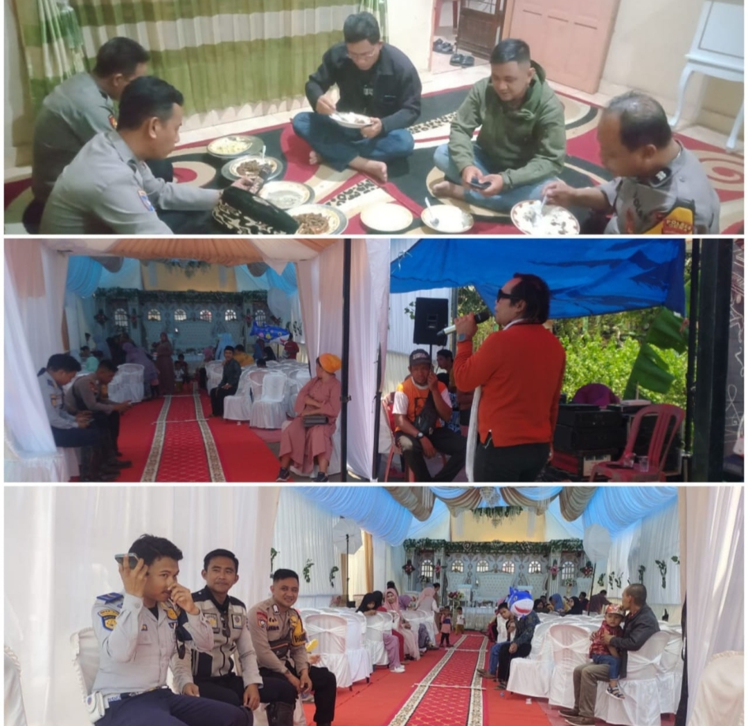 Waka Polsek Bajeng Beserta Jajarannya Mengunjungi Tempat Pernikahan Anggota Wartawan Media Makassar Global
