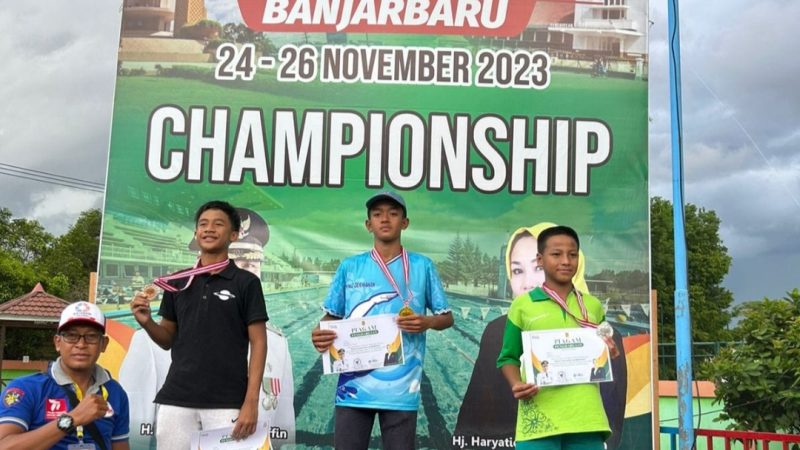 Ahmad Darmawan Atlet Renang Asal Sulsel Borong 4 Medali Emas 1 Perak di Banjarbaru Kal-sel