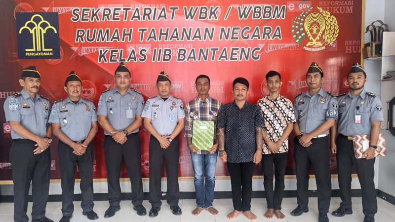 1 Orang WB Rutan Bantaeng Mendapat Remisi Natal