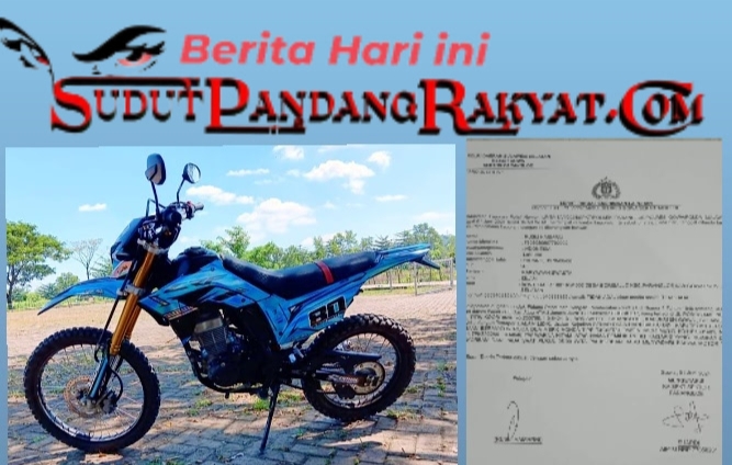 Jurnalis Harian Disway Telah Melaporkan Peristiwa Curanmor di Rumahnya Itu ke Kantor Polisi.