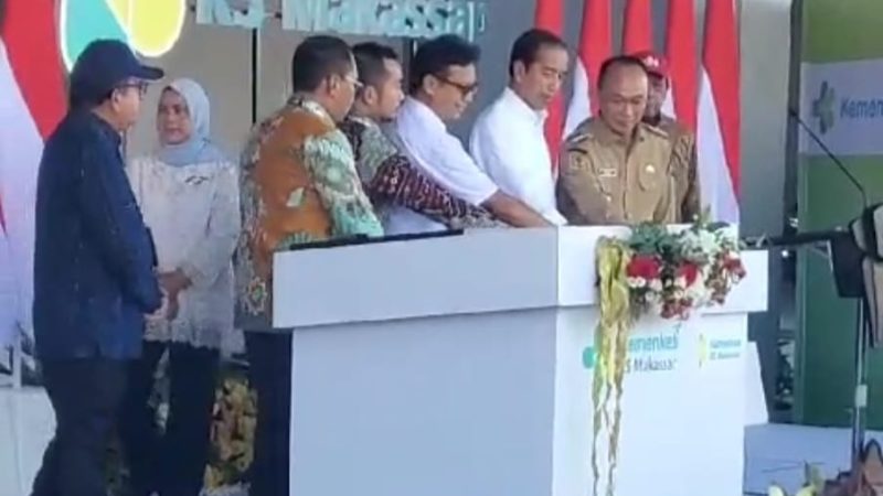 Presiden Jokowi Resmikan RS Vertikal Khusus Otak, Jantung Dan Kanker Di Kawasan CPI Makassar