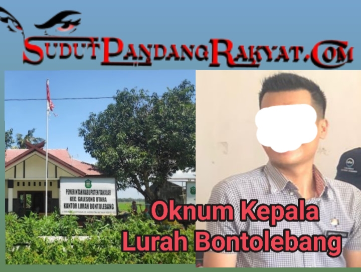 Kepala Kelurahan Bontolebang Diduga Korupsi, Inspektorat Kab.Takalar Wajib Periksa