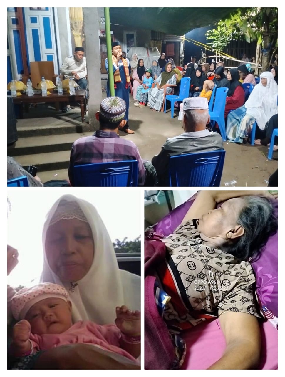 Ustad Abdul Rahman S.Pd Dg Ngeppe Membawa Hikma Tazkirahtulmaut Pada Malam Ke dua di Rumah Duka