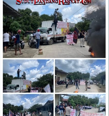 “GEMPUR” dan Masyarakat Gelar Aksi Demo di Depan Kantor Desa Bontoramba,PLT Diduga Korupsi