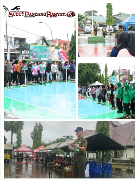 Dandim 1409/Gowa Resmi Buka Piala Open Turnamen Bola Voli Putri