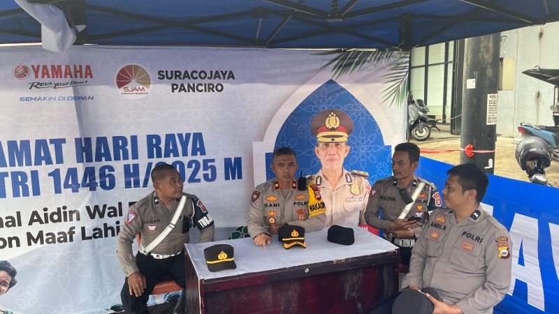 Wakapolres Gowa Pantau Pos Pelayanan Operasi Ketupat 2025 di Bajeng dan Bontonompo