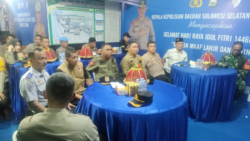 Kapolres Gowa Bersama Forkopimda Ikuti Vicon Kapolri Pantau Situasi Kamtibmas Malam Takbiran