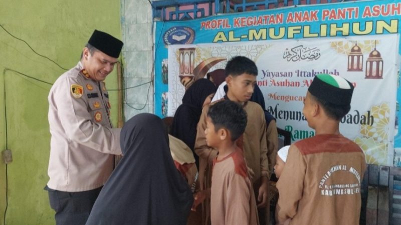 Kapolres Gowa Gelar Bakti Sosial Ramadhan, Salurkan Bantuan ke Panti Asuhan