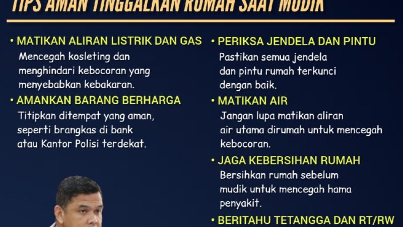 Kapolres Gowa Bagikan Tips Dan Cara Mudik yang Aman Serta Bisa Keluarga Nyaman