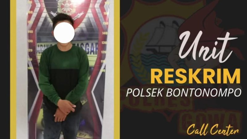 Unit Reskrim Polsek Bontonompo Tangkap Pelaku Pencurian Kotak Amal di Masjid