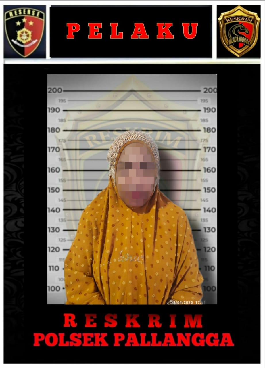 Unit Reskrim Polsek Pallangga Backup Polsek Lau Tangkap Pelaku Pertolongan Jahat di Gowa