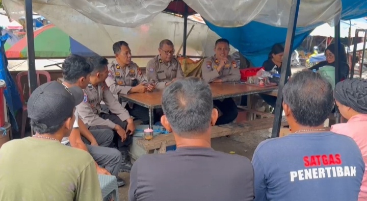 Satbinmas Polres Gowa Laksanakan Himbauan Kamtibmas di Pasar Minasa Maupa