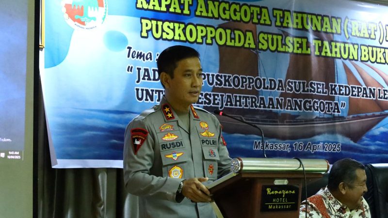 Kapolda Sulsel Hadiri Pembukaan RAT Puskoppolada Sulsel ke-52 Tahun Buku 2024