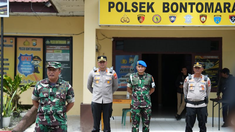 Cegah Perjudian, Tim Gabungan TNI-Polri Gowa Tertibkan Lokasi Sabung Ayam di Desa Nirannuang