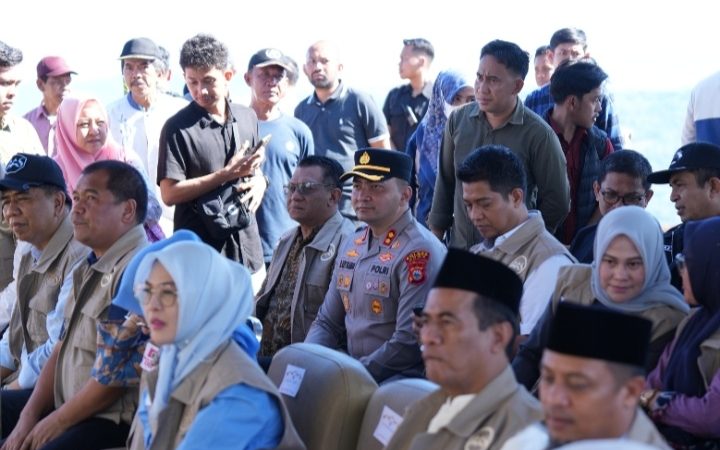 Kapolres Gowa Hadiri Peletakan Batu Pertama Sekolah Unggulan KKSS oleh Menteri Pertanian