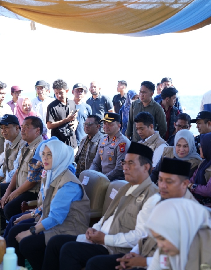 Kapolres Gowa Hadiri Peletakan Batu Pertama Sekolah Unggulan KKSS oleh Menteri Pertanian