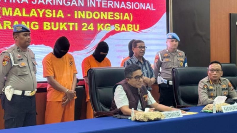 Palu Polda Sulawesi Tengah Berhasil Gagalkan 24 Kg Sabu dan 3 Pelaku Ditangkap