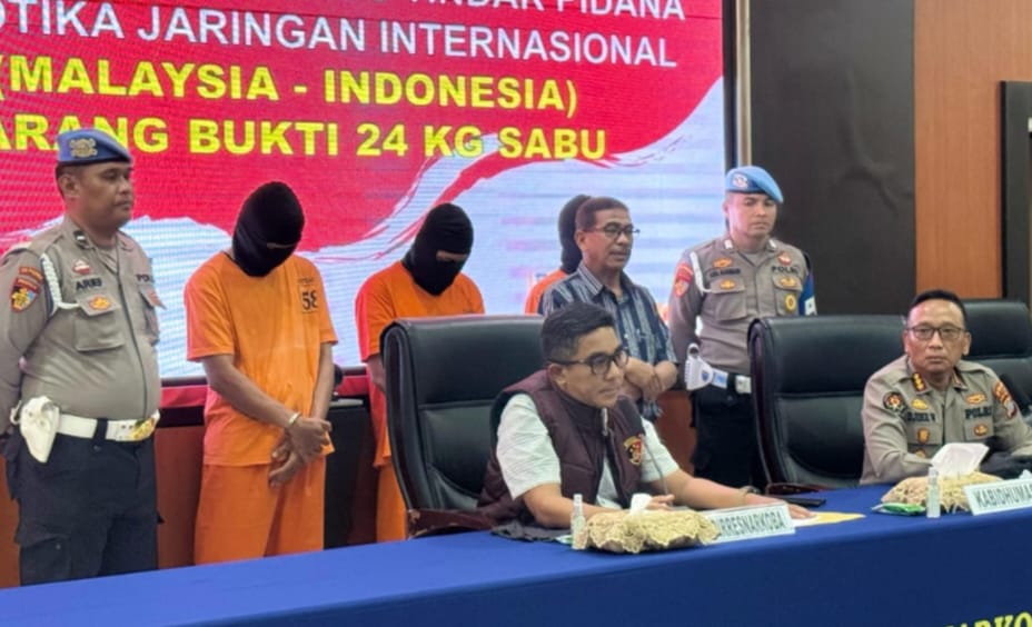 Palu Polda Sulawesi Tengah Berhasil Gagalkan 24 Kg Sabu dan 3 Pelaku Ditangkap