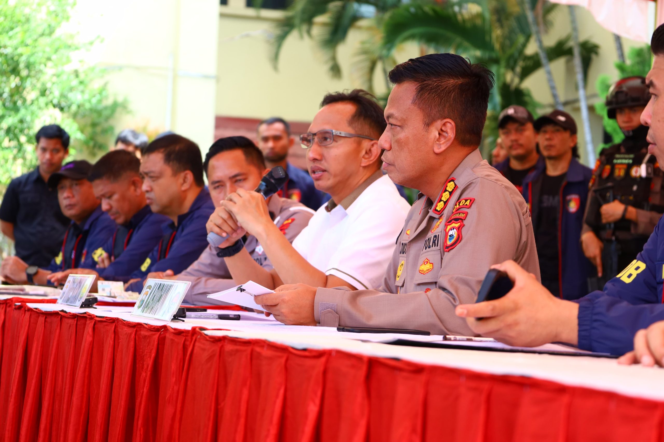 Gelar Press Release Kasus Pemalsuan Surat Kendaraan di Polda Sulsel