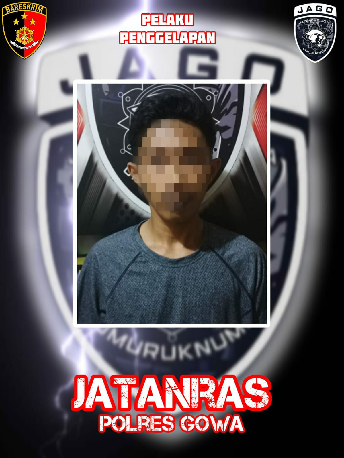 Unit Jatanras Satreskrim Polres Gowa Kembali Menangkap Pelaku Penggelapan Mobil