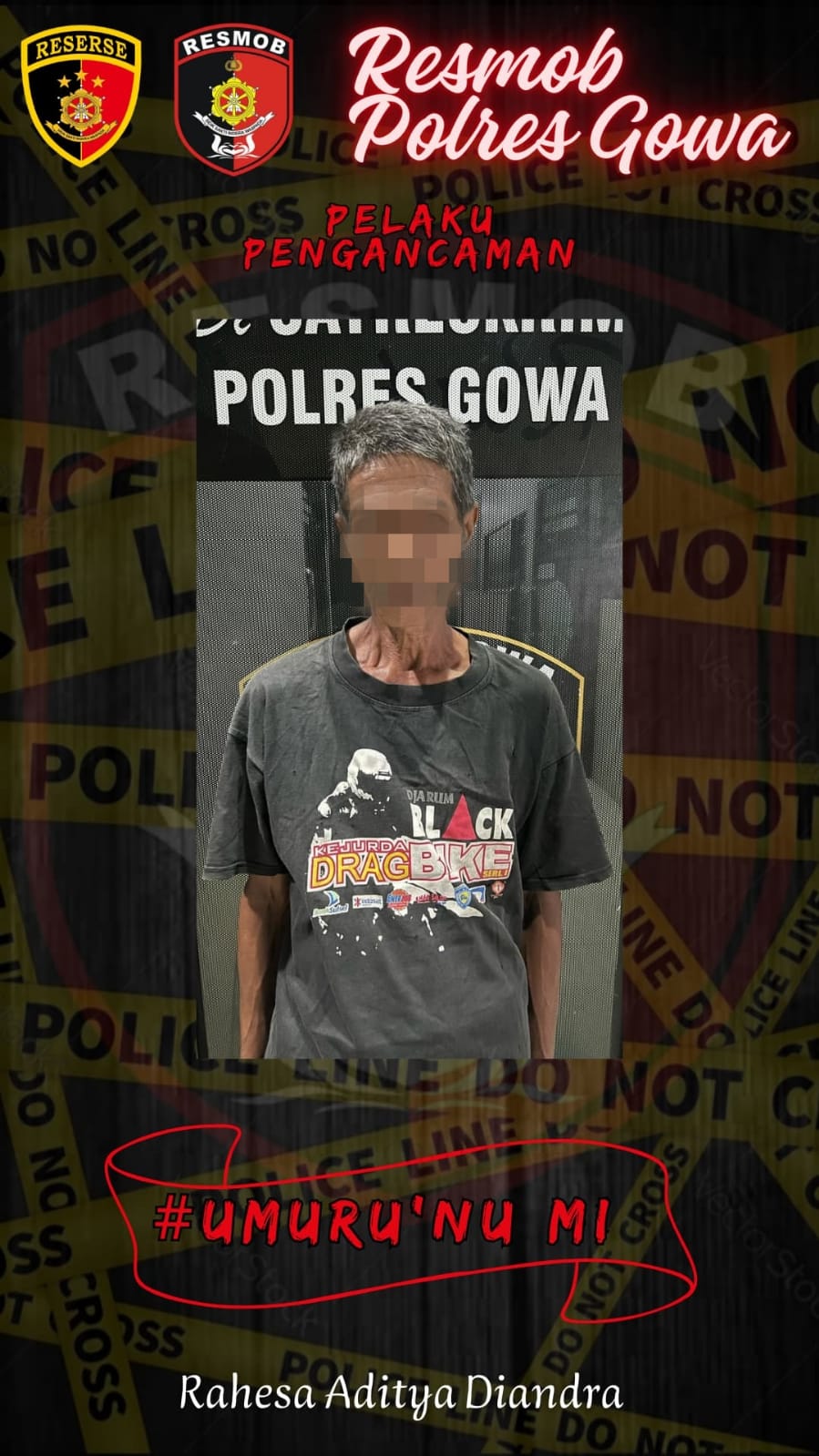 Dua Terduga Pelaku Pengancaman di Desa Taring, Diamankan Unit Resmob Polres Gowa