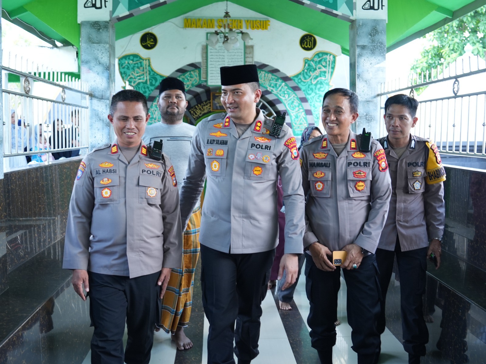 Kenang Jasa Ulama dan Pahlawan Nasional, Kapolres Gowa Ziarah ke Makam Sultan Hasanuddin dan Makam Syekh Yusuf