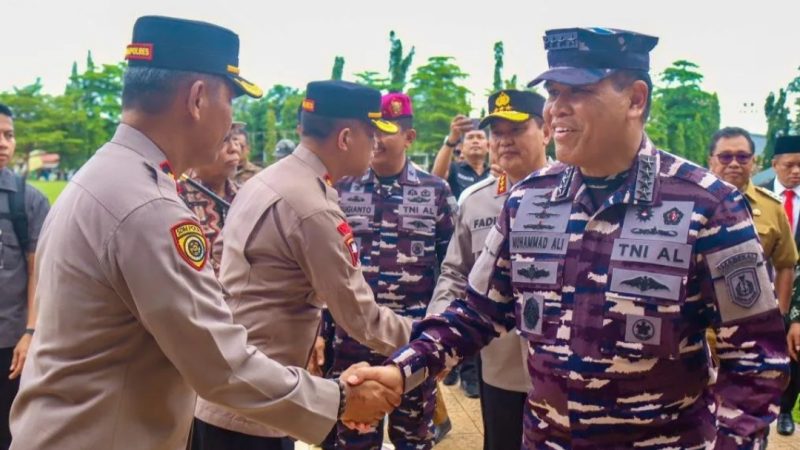 Kapolres Takalar Hadiri Kunjungan Kerja Kabaharkam Polri dan Kasal dalam Agenda Ketahanan Pangan