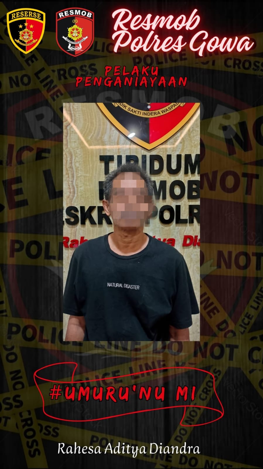 Pelaku Penganiayaan yang Bermodalkan Balok dan Tangan Kosong Akhirnya Terciduk Oleh Resmob Polres Gowa