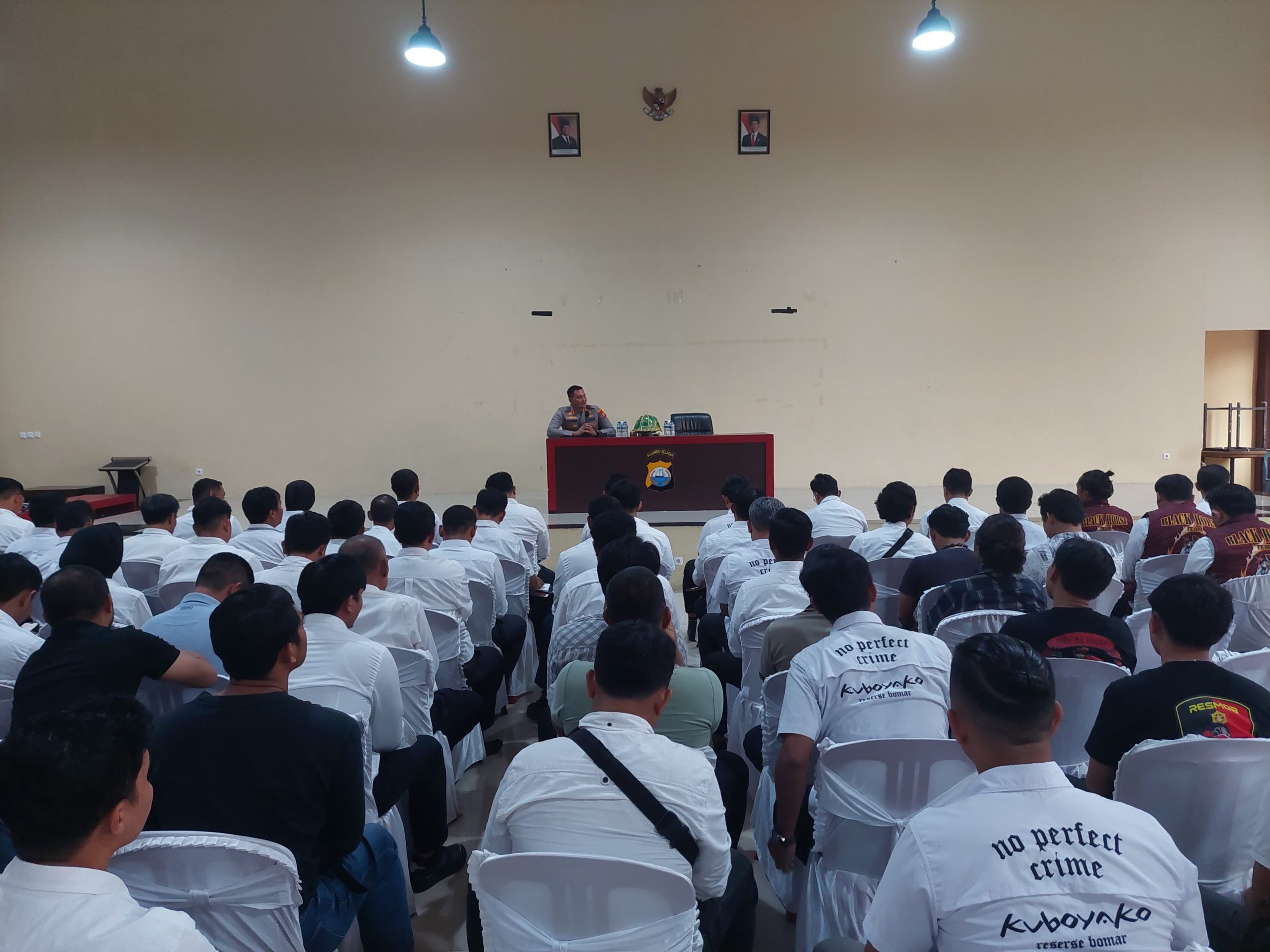 Kapolres Gowa Gelar Tatap Muka Bersama Personel Satreskrim dan Polsek Jajaran