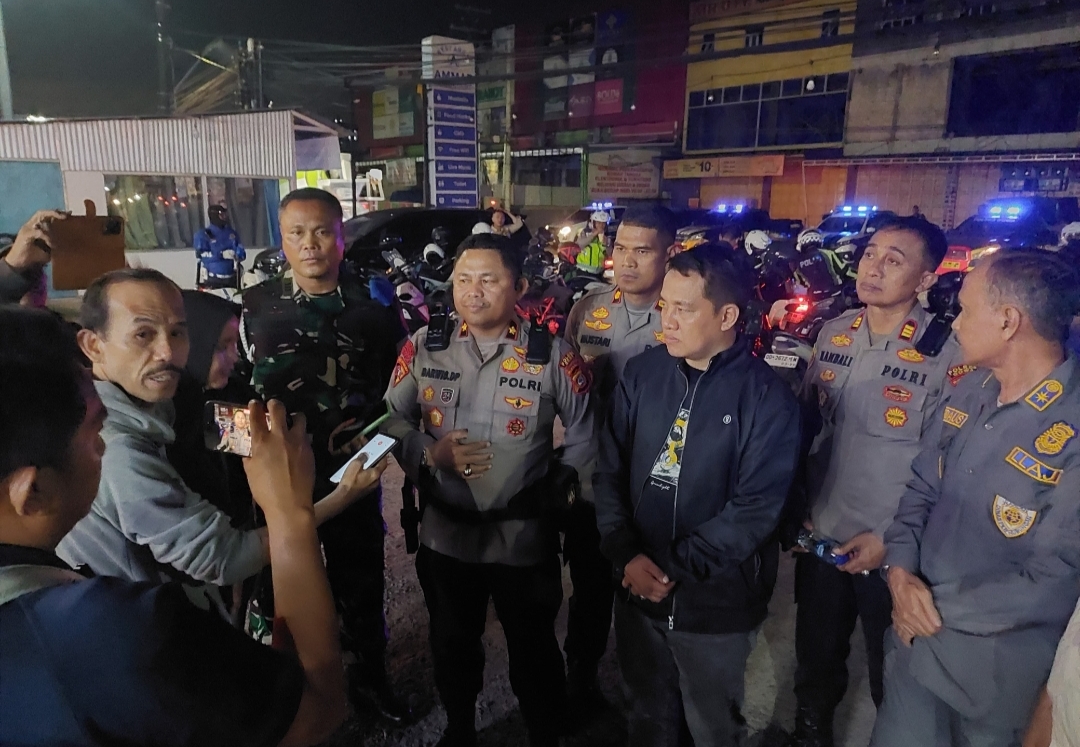 Polres Gowa Gelar Patroli Oleh Bebarapa Instansi Terkait Untuk Gowa Menuju Aman (Masannang)