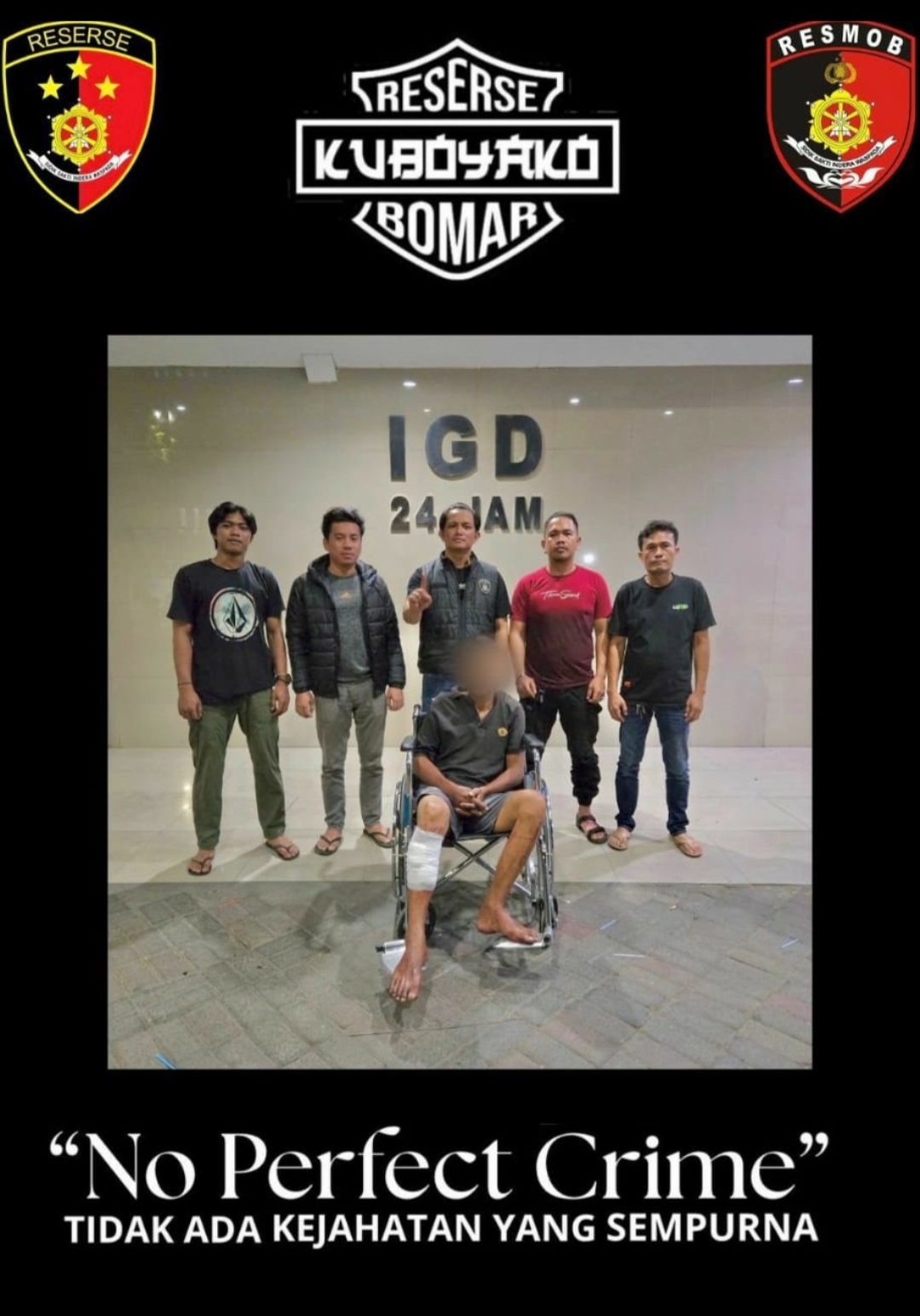 Tim Kuboyako Polsek Bontomarannu Tangkap Residivis Curanmor, Lumpuh Ditembak Saat Coba Kabur