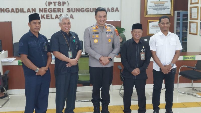 Kapolres Gowa Bersilaturahmi ke Pengadilan Negeri Gowa, Diterima Langsung Ketua Pengadilan