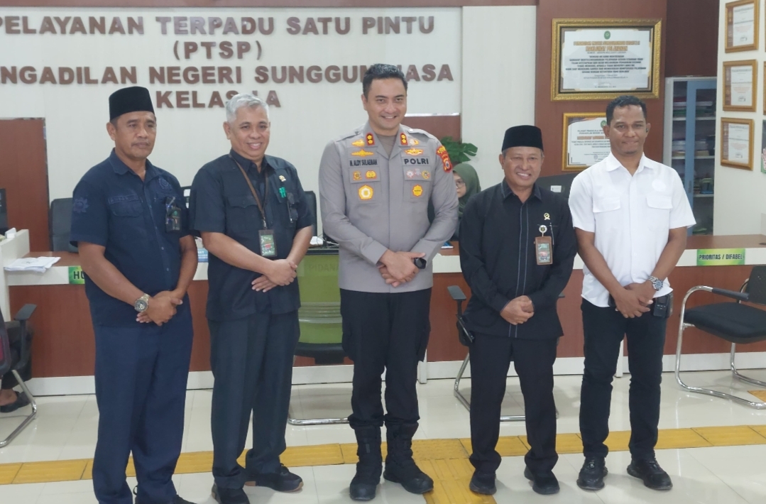 Kapolres Gowa Bersilaturahmi ke Pengadilan Negeri Gowa, Diterima Langsung Ketua Pengadilan