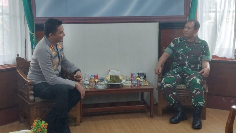 Ciptakan Keamanan dan Bersinergitas, Kapolres Gowa Temui Dandim 1409