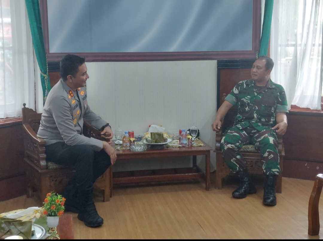Ciptakan Keamanan dan Bersinergitas, Kapolres Gowa Temui Dandim 1409