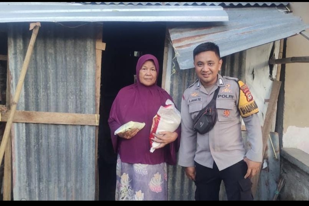 Bhabinkamtibmas Desa Tanabangka dan Borimatangkasa Nampak Peduli Terhadap Warganya