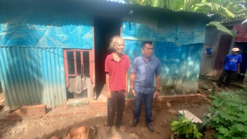 Masyarakat Pangkabinanga Mengapresiasi Atas Bedah Rumah yang Dilakukan Ramli Lallo