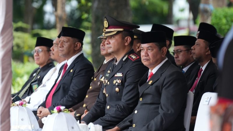 Kapolres Gowa Hadiri Upacara Hari Lahir Pancasila di Halaman Kantor Bupati Gowa