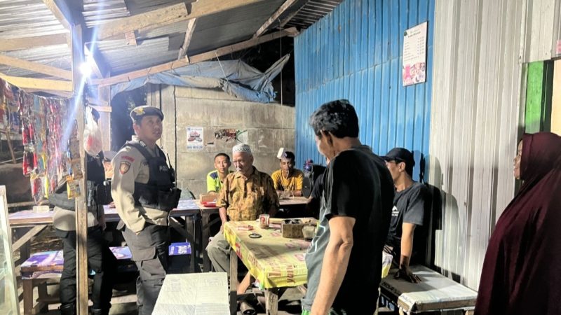Satsamapta Polres Gowa Gelar Patroli Malam KRYD di Sejumlah Titik Rawan