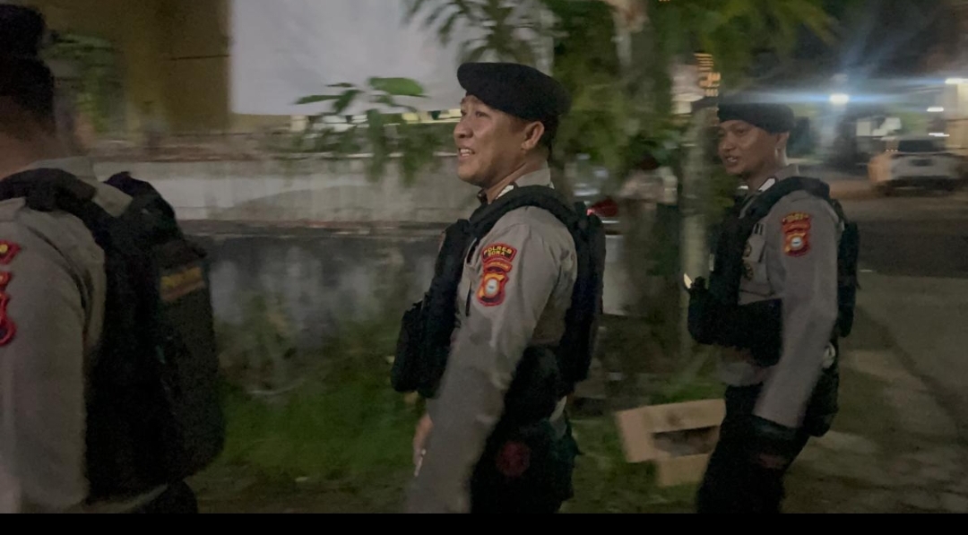 Satsamapta Polres Gowa Kembali Gelar Patroli Malam KRYD di Titik Rawan