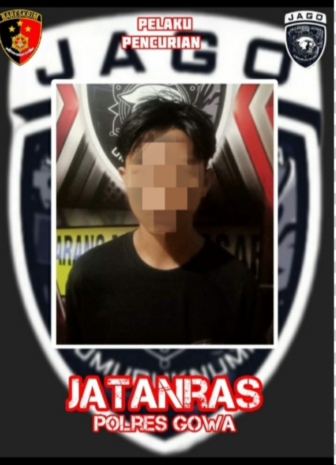 Seorang Pria Diamankan Unit Jatanras Polres Gowa Terkait Pencurian dan Pemberatan