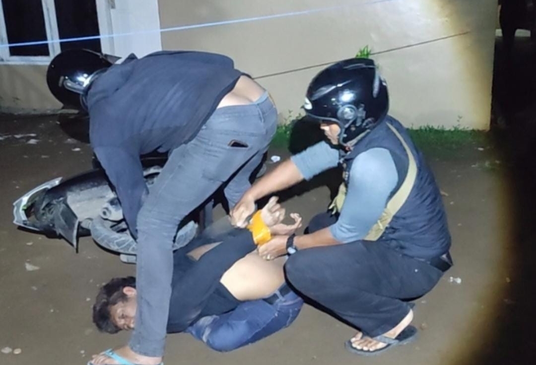 Tim Black Horse Polsek Pallangga Tangkap Resedivis Kaka Beradik Dapat Timah Panas